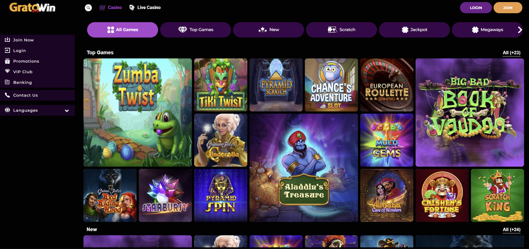 Gratowin casino